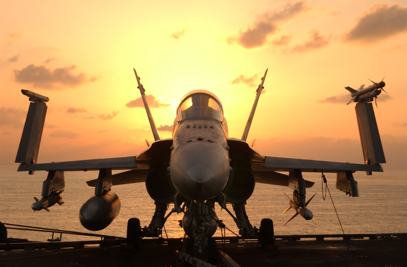One bomb and one anti radiation HARM missile
